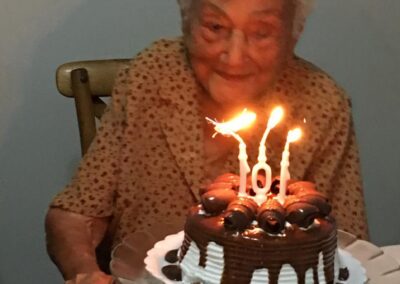 On her 101st birthday.