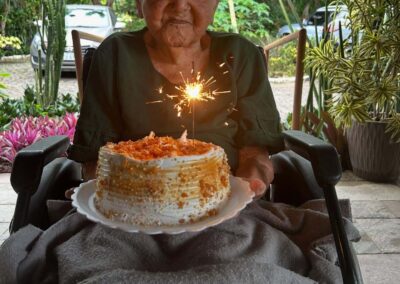 On her 107th birthday.