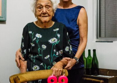 On her 99th birthday.