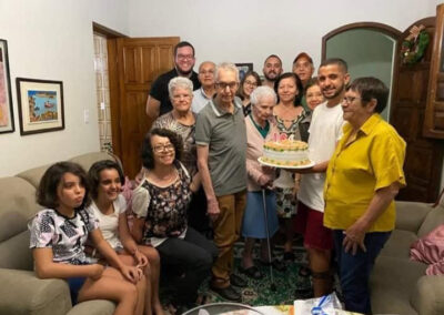 On her 104th birthday.