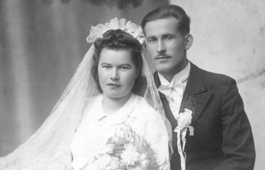 On his wedding day in 1943. (Source: WP Wiadomości)