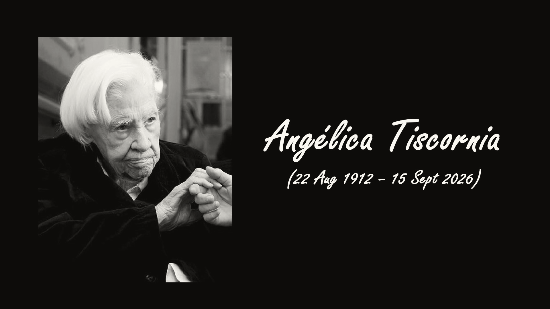 Angélica Tiscornia, Argentina's Oldest Person, Dies at 114