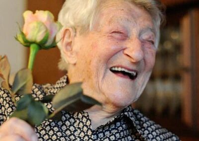 On her 110th birthday. (Source: Badische Zeitung)