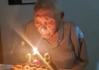 On his 108th birthday.