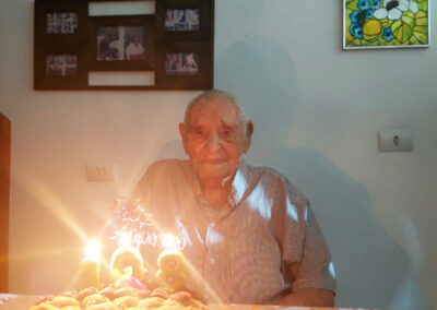On his 108th birthday.