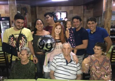 On his 99th birthday.