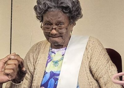 Shortly before her 107th birthday in 2023. (Source: Rocky Mount Police Department - Virginia)