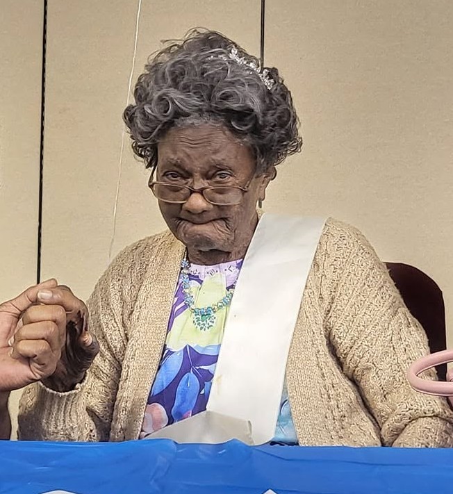 Shortly before her 107th birthday in 2023. (Source: Rocky Mount Police Department - Virginia)