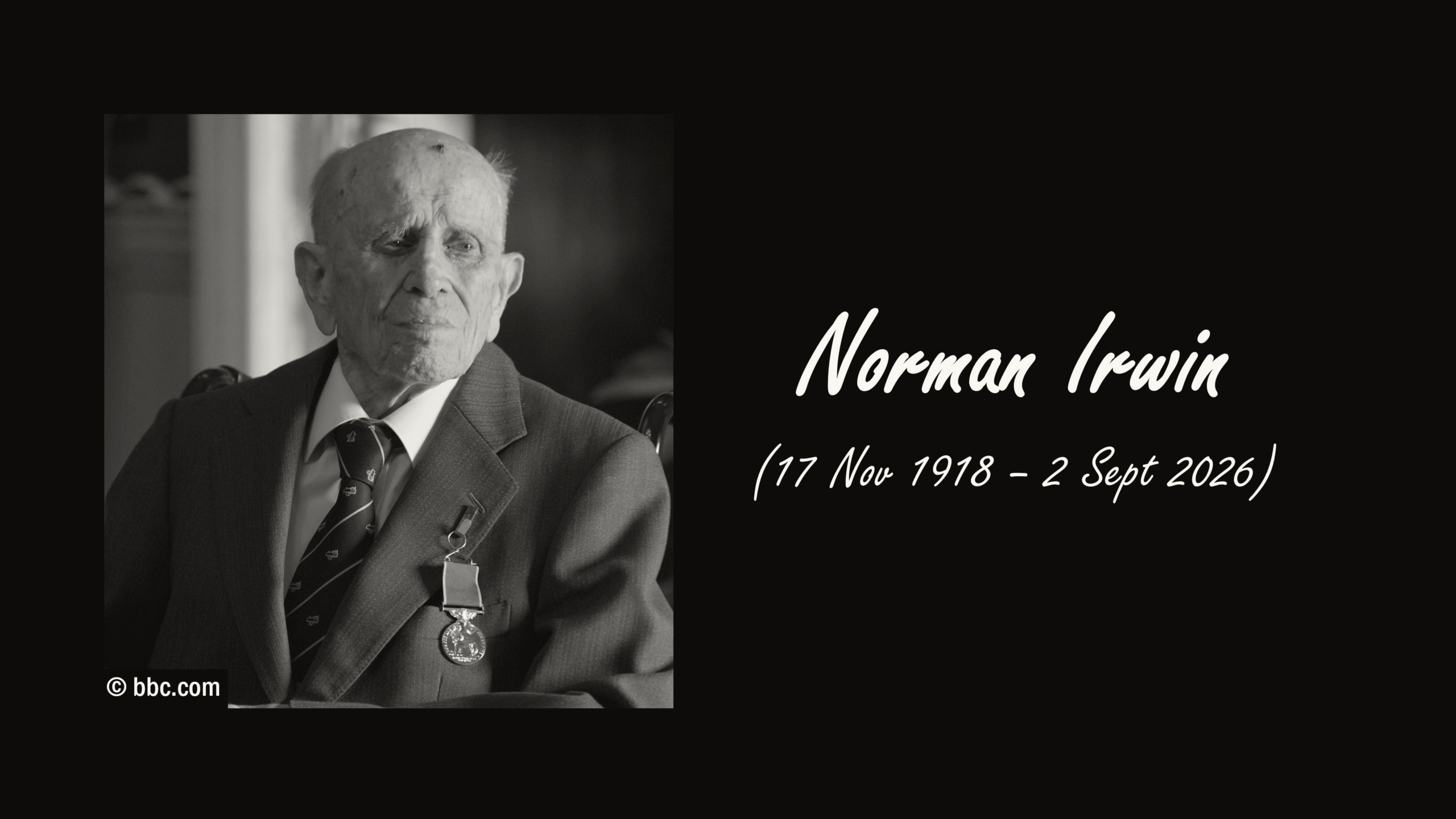 Norman Irwin, Northern Ireland's Oldest Man, Dies at 107