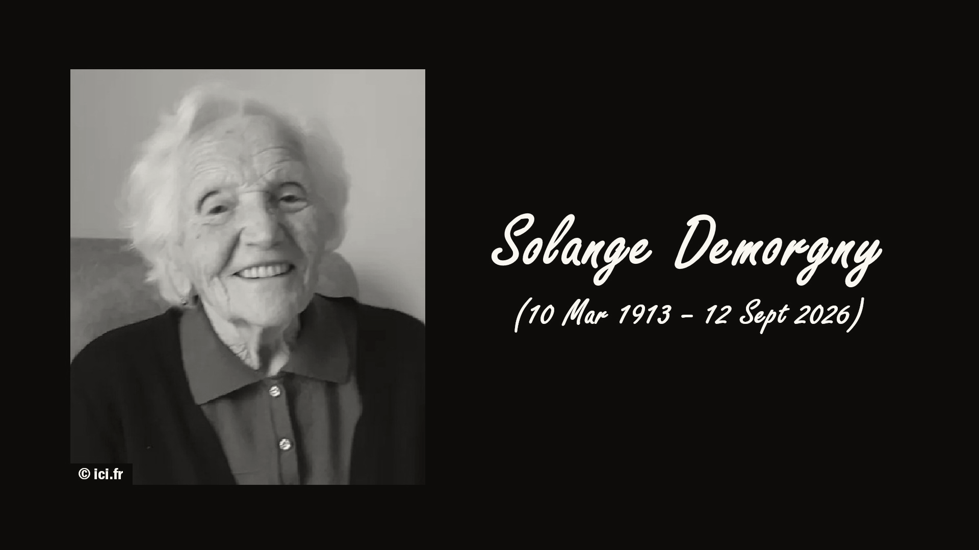 Solange Demorgny, France's Second-Oldest Resident, Dies at 113