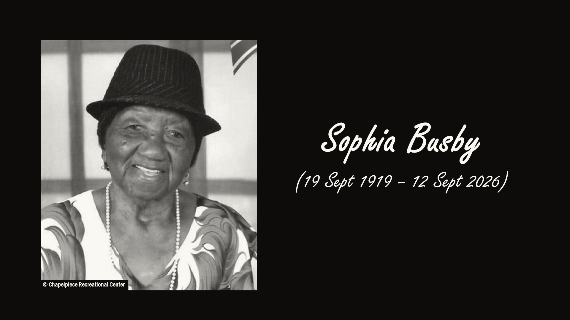 Sophia Busby, Sint Eustatius' Oldest Person Ever, Dies at 106