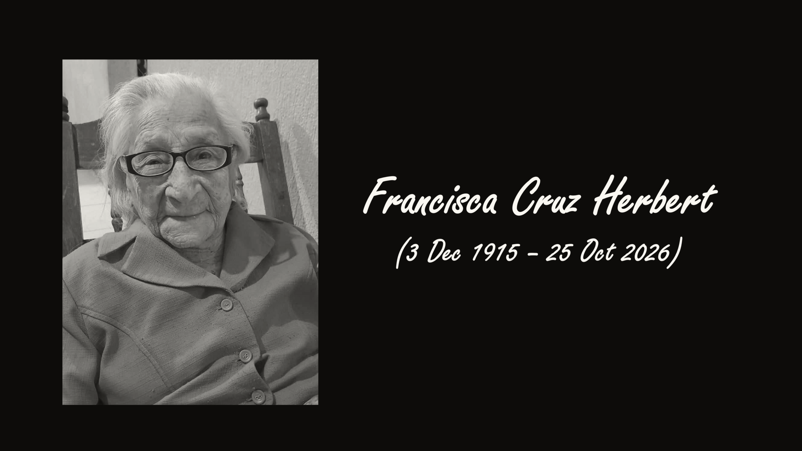Mexican Woman Francisca Cruz Herbert Dies at 110