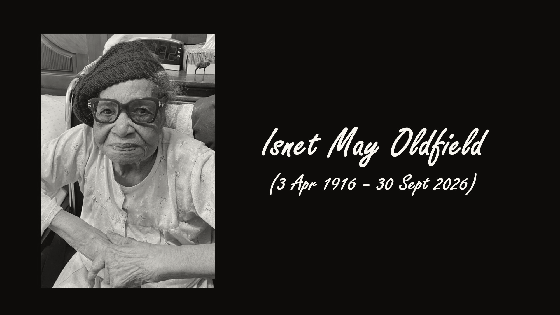 Canadian Woman Isnet May Oldfield Dies at 110